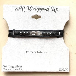 all wrapped up sterling silver infinity bracelet